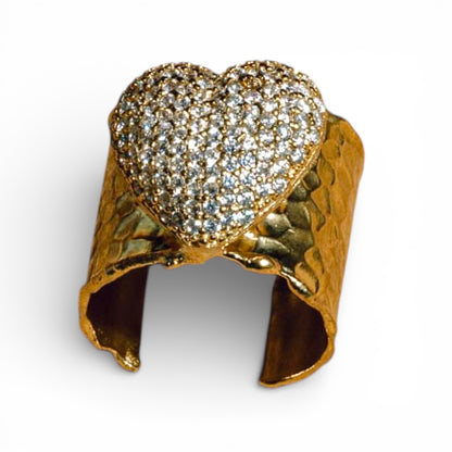 Sand Heart Rings