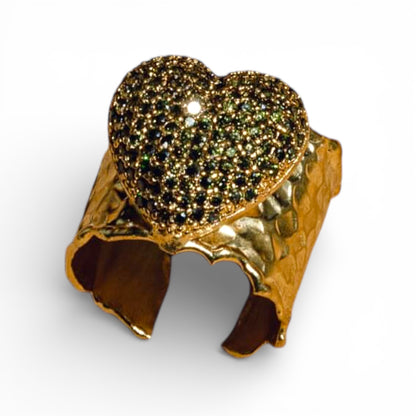 Sand Heart Rings