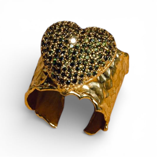 Sand Heart Rings
