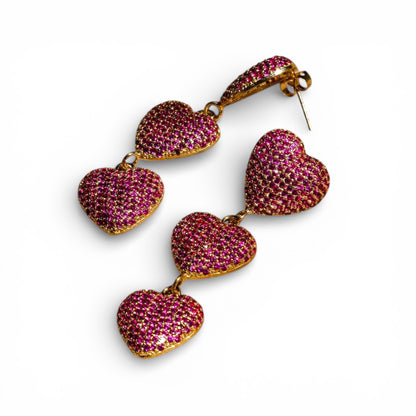 Heart Trail Earrings